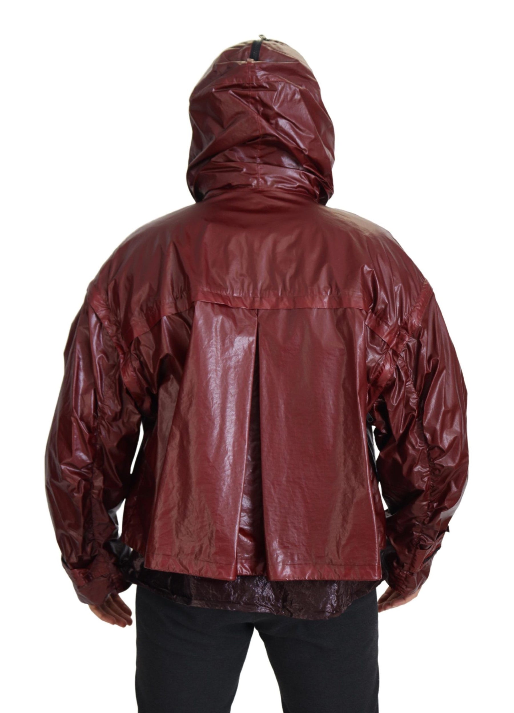 Dolce & Gabbana Bordeaux Cotton Hooded Full Zip Jacket | Regal Royce