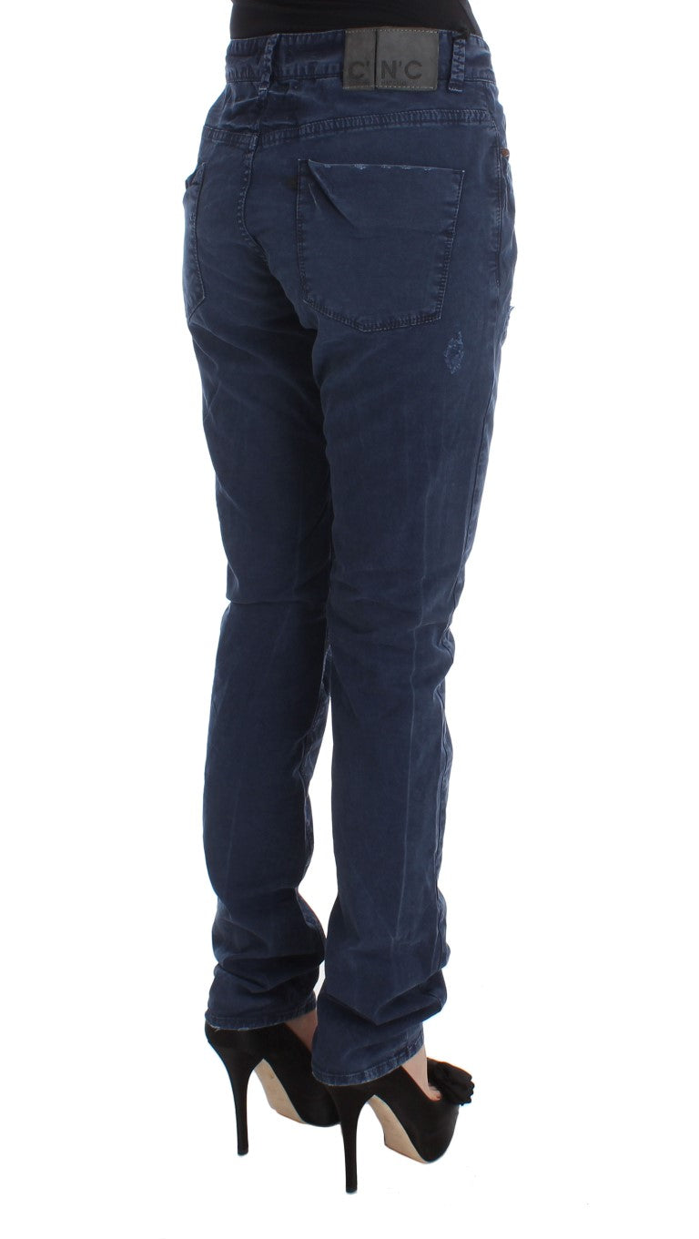 Costume National Blue Cotton Blend Denim Jeans | Regal Royce