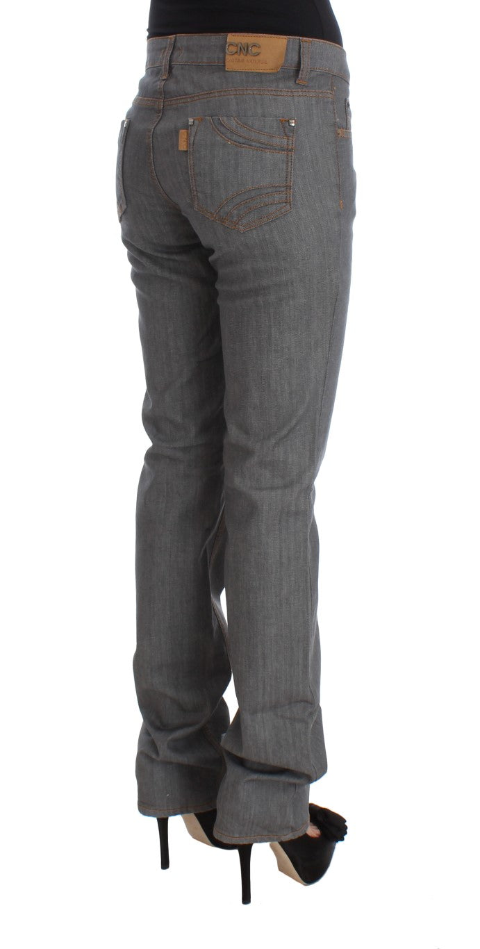 Costume National Gray Cotton Regular Fit Denim Jeans | Regal Royce