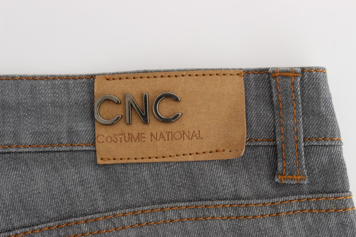 Costume National Gray Cotton Regular Fit Denim Jeans | Regal Royce