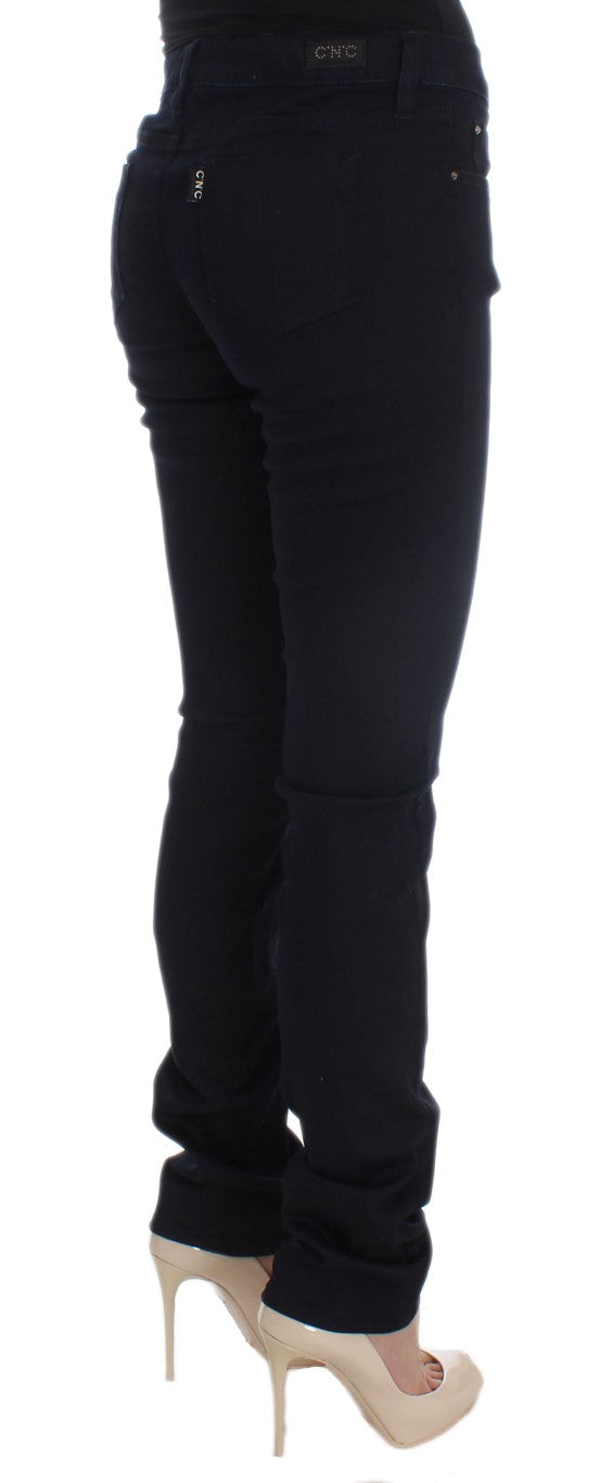 Costume National Blue Cotton Blend Slim Fit Jeans | Regal Royce