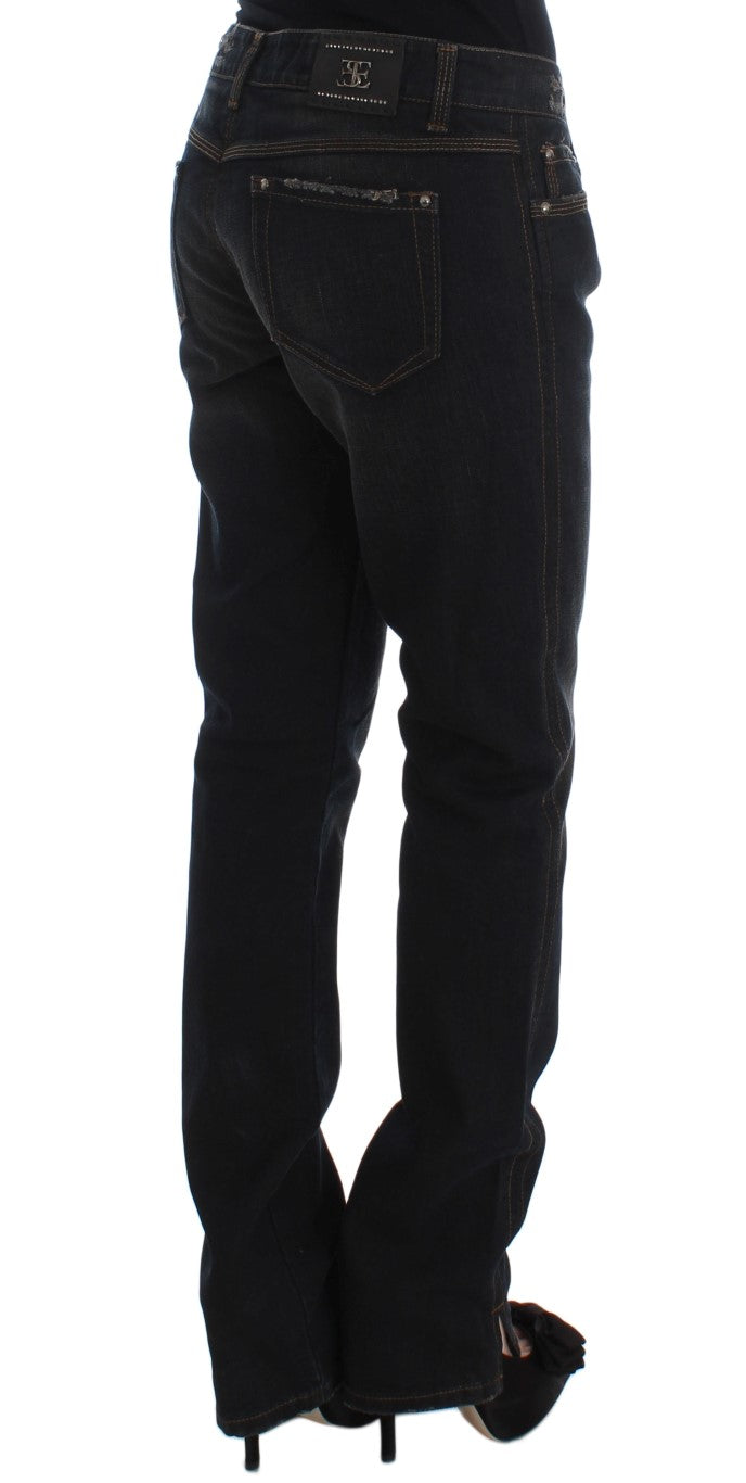 Ermanno Scervino Blue Wash Cotton Boyfriend Jeans | Regal Royce
