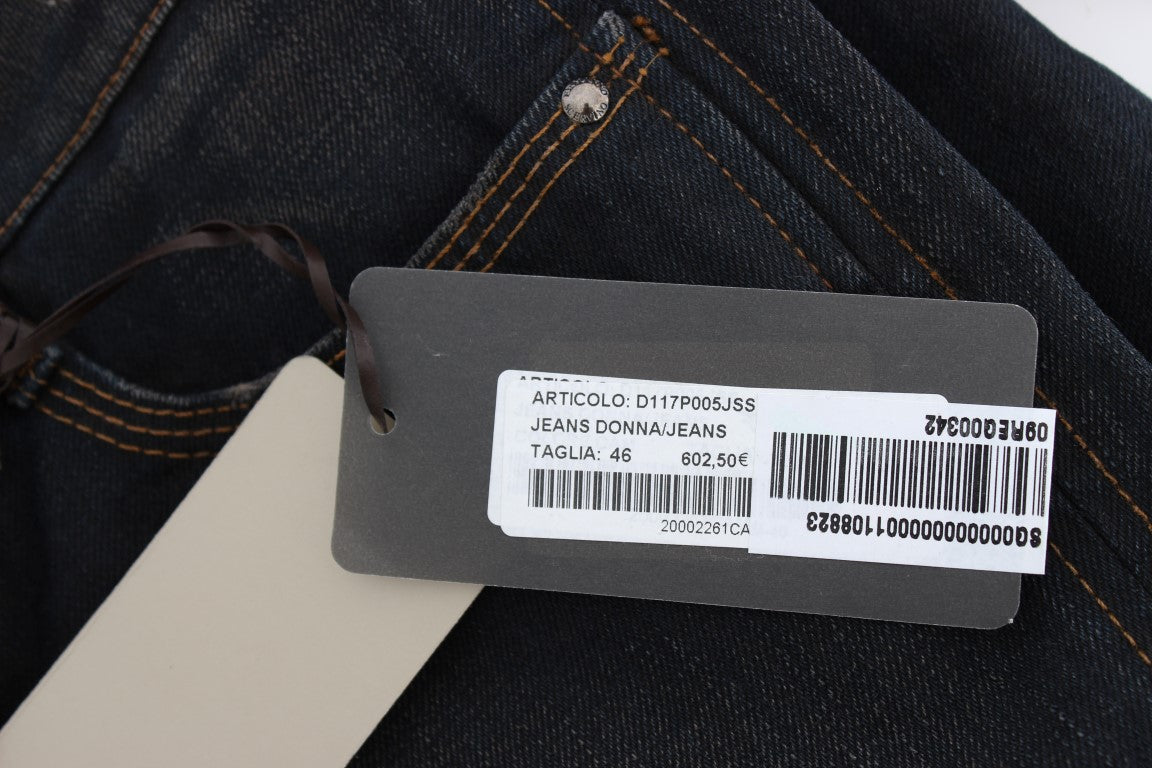 Ermanno Scervino Blue Wash Cotton Boyfriend Jeans | Regal Royce