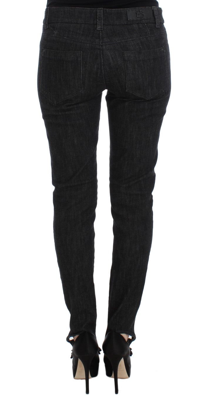 Ermanno Scervino Blue Cotton Slim Fit Denim Jeans | Regal Royce