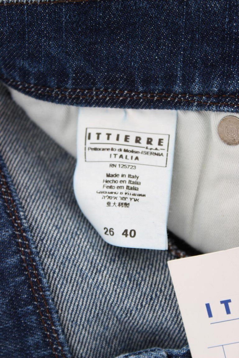 Ermanno Scervino Blue Wash Cotton Blend Slim Fit Jeans | Regal Royce