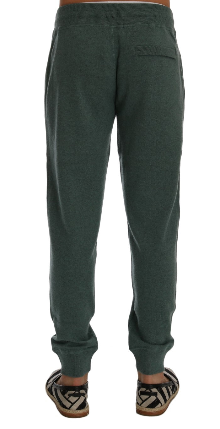 Dolce & Gabbana Green Cashmere Training Pants | Regal Royce