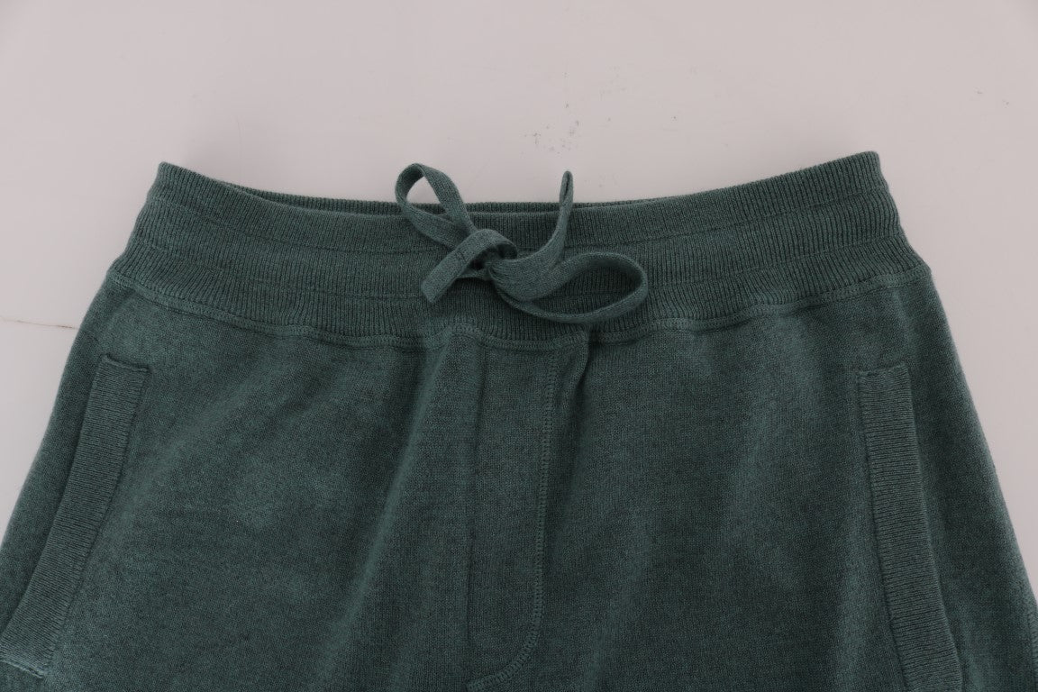 Dolce & Gabbana Green Cashmere Training Pants | Regal Royce