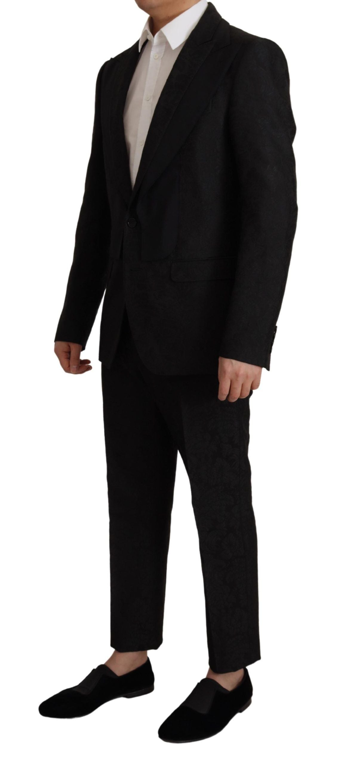 Dolce & Gabbana Black Polyester Formal 2 Piece MARTINI Suit | Regal Royce