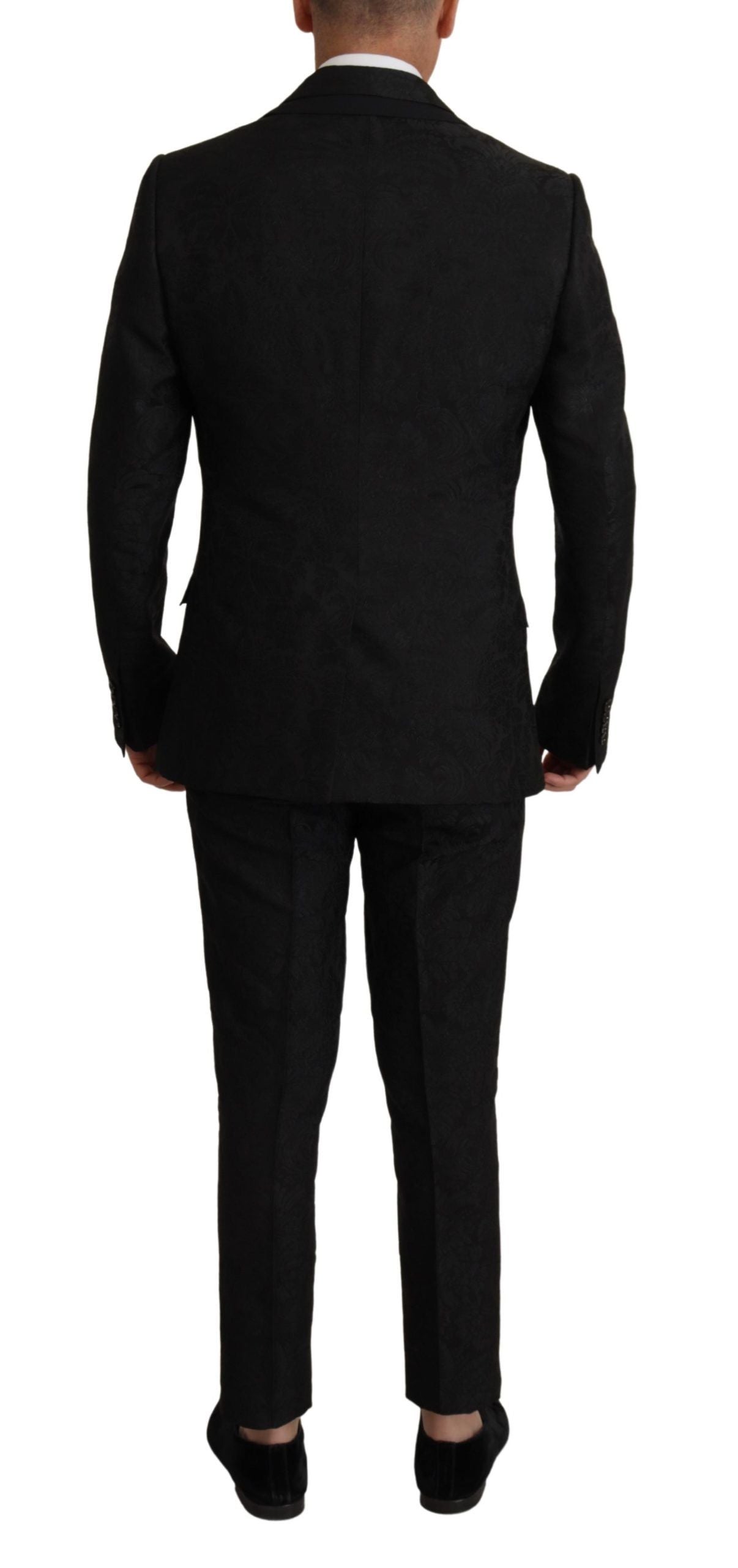 Dolce & Gabbana Black Polyester Formal 2 Piece MARTINI Suit | Regal Royce