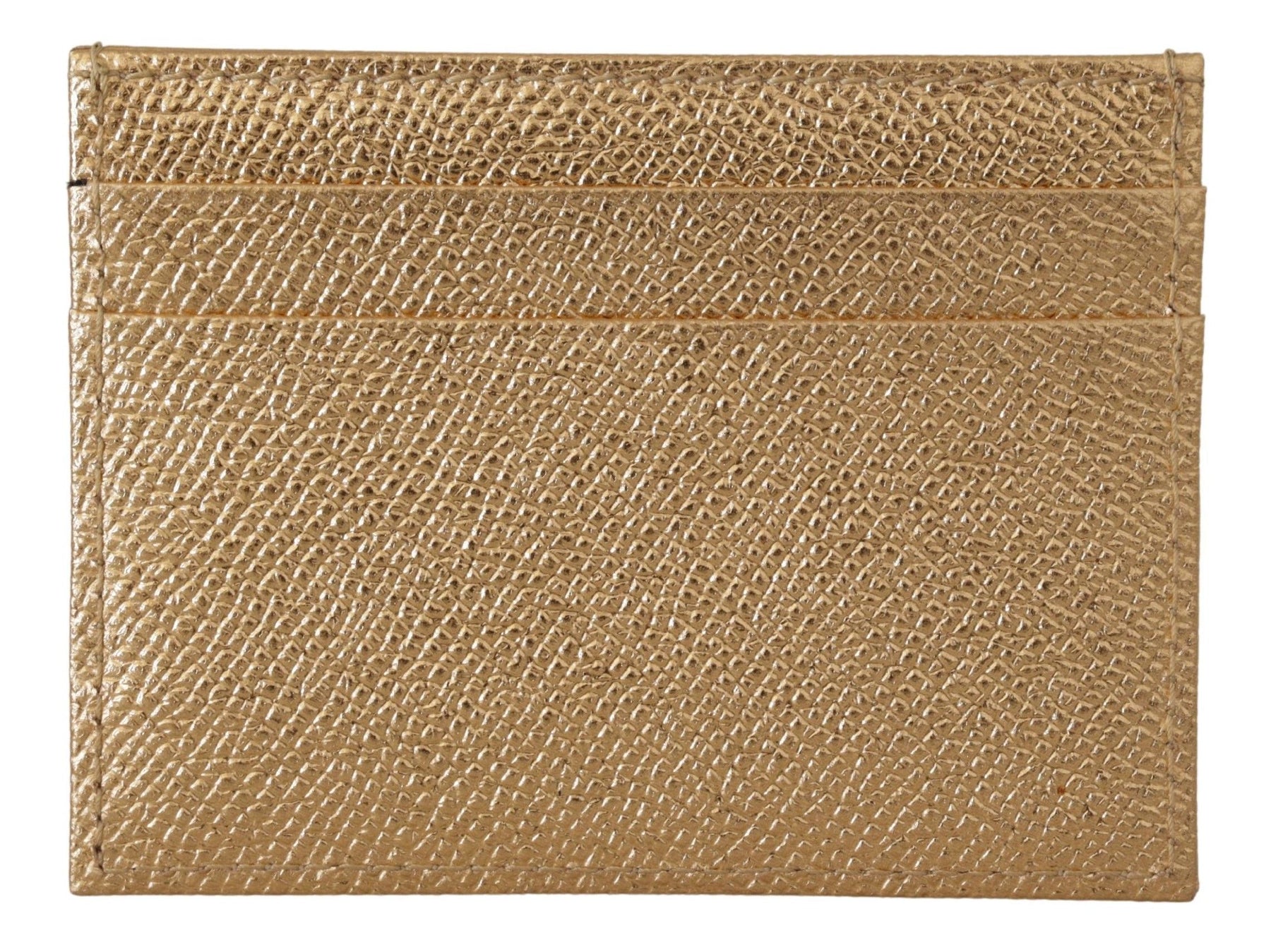 Dolce & Gabbana Gold Leather #DGLovesLondon Women Cardholder Case Wallet | Regal Royce