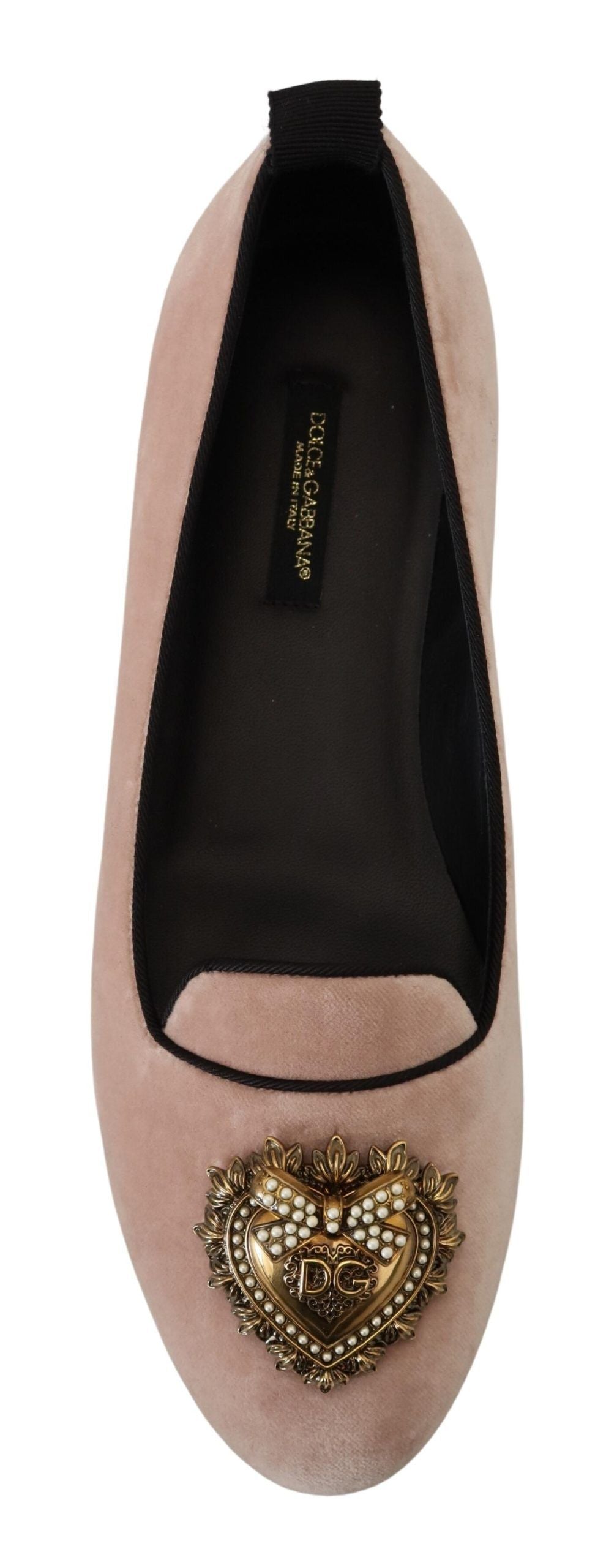 Dolce & Gabbana Pink Velvet Slip Ons Loafers Flats Shoes | Regal Royce