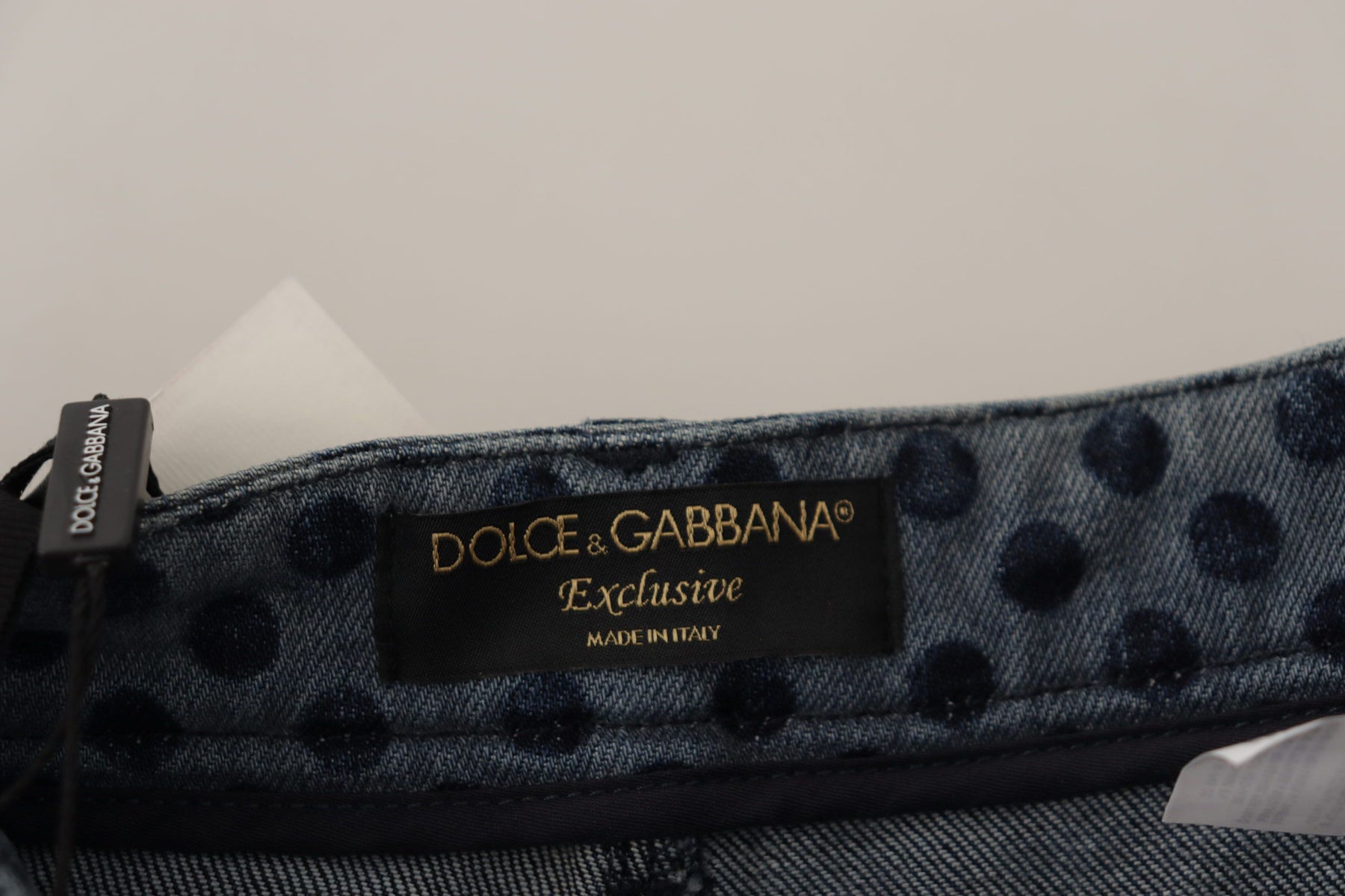 Dolce & Gabbana Blue Floral High Waist Skinny Denim Jeans | Regal Royce