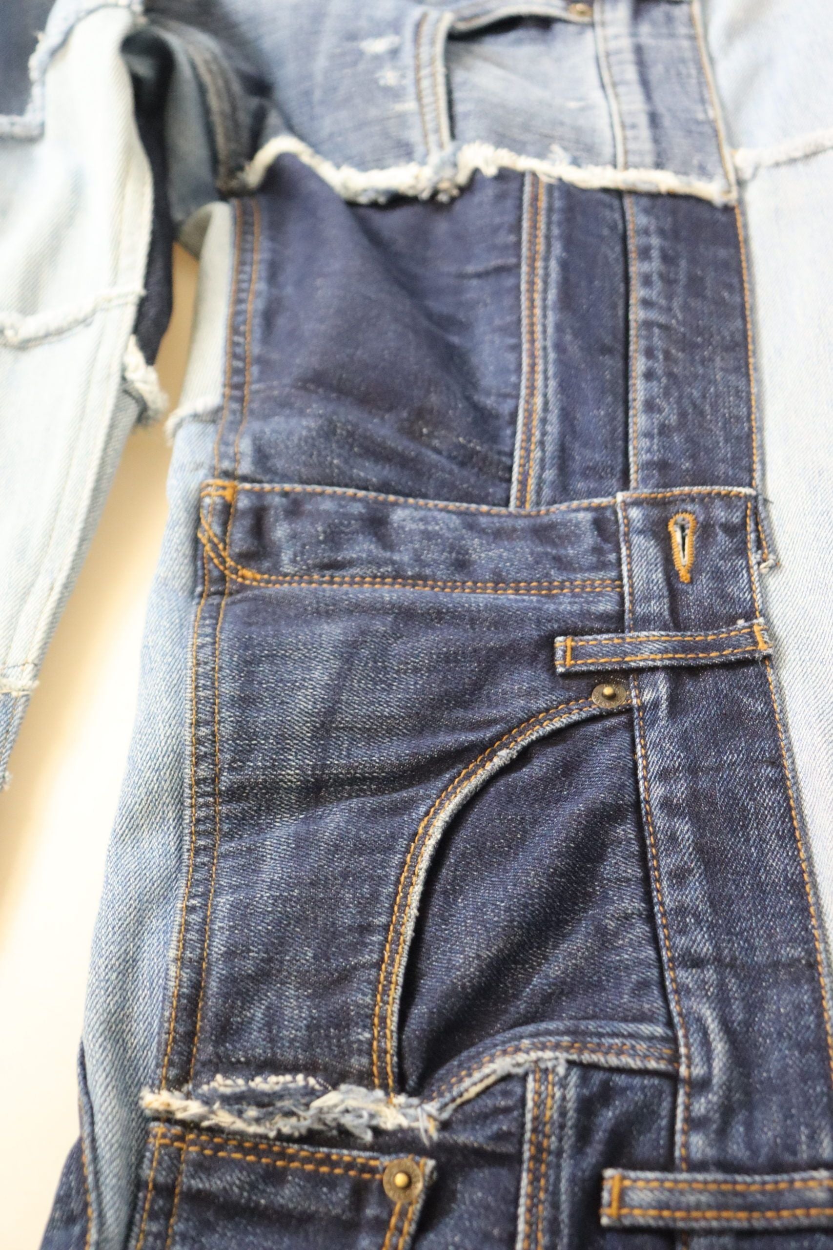 Dolce & Gabbana Multicolor Patchwork High Waist Denim Jeans | Regal Royce