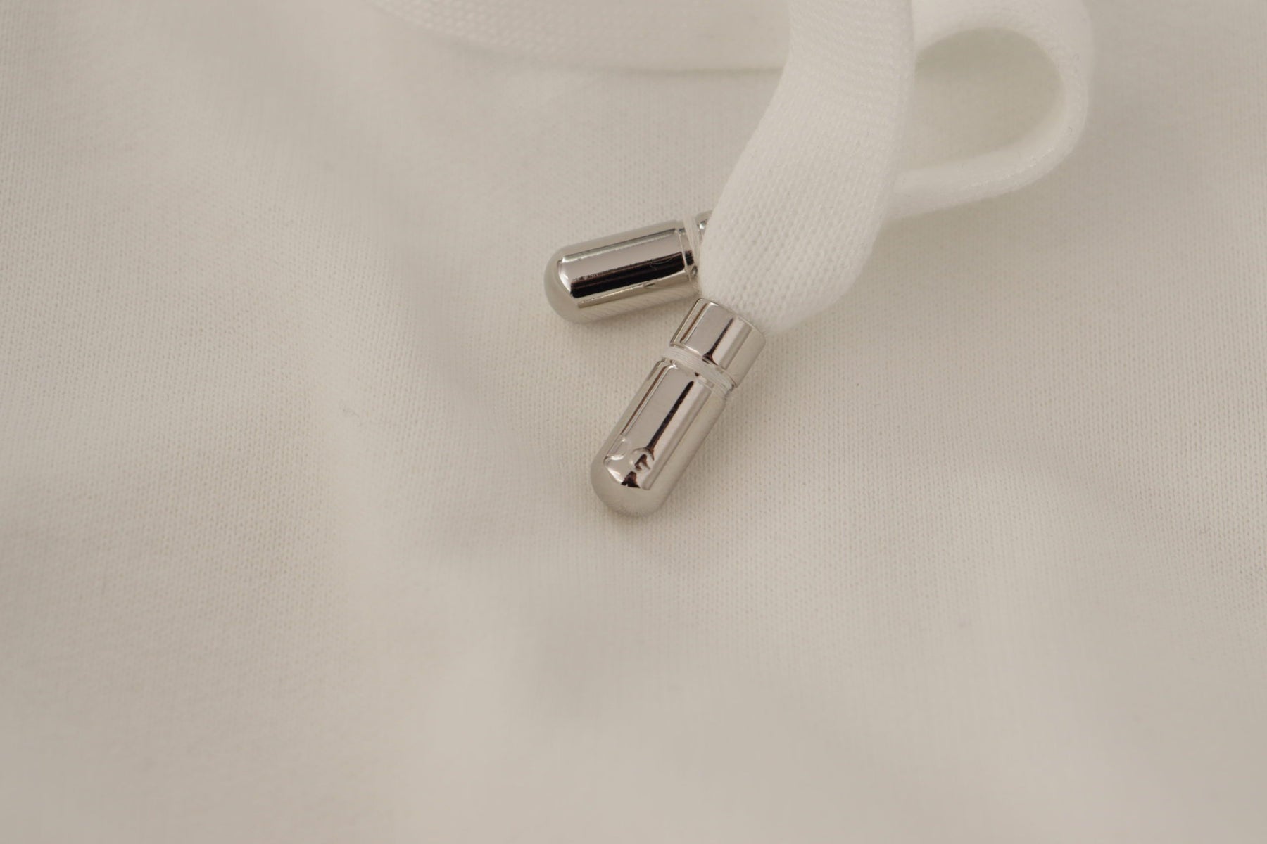 Dolce & Gabbana White Hoodie Pullover Embroidered Sweater | Regal Royce