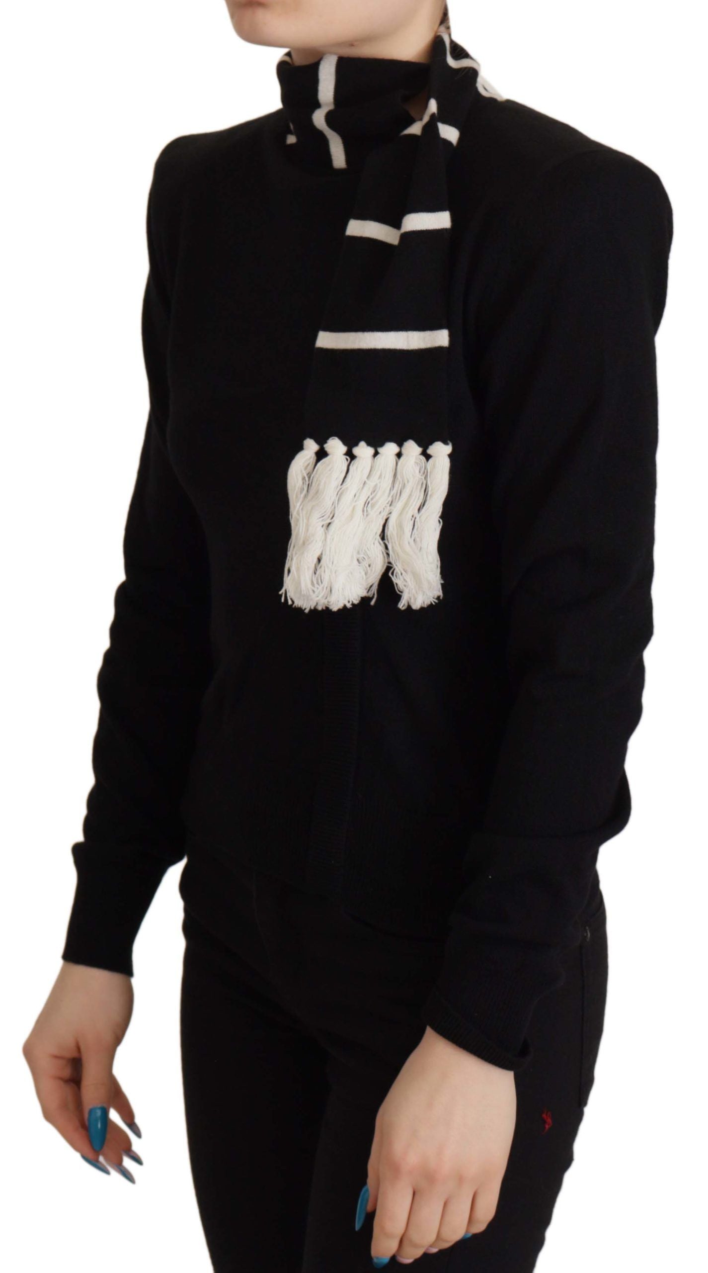 Dolce & Gabbana Black Cashmere Turtleneck Pullover Sweater | Regal Royce