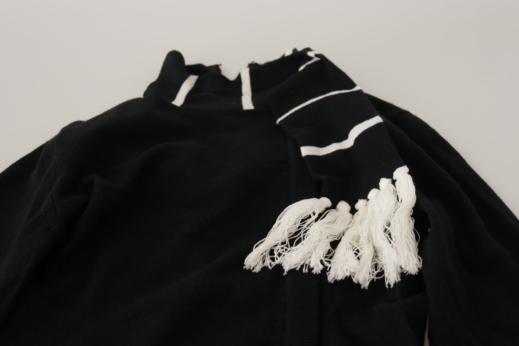 Dolce & Gabbana Black Cashmere Turtleneck Pullover Sweater | Regal Royce