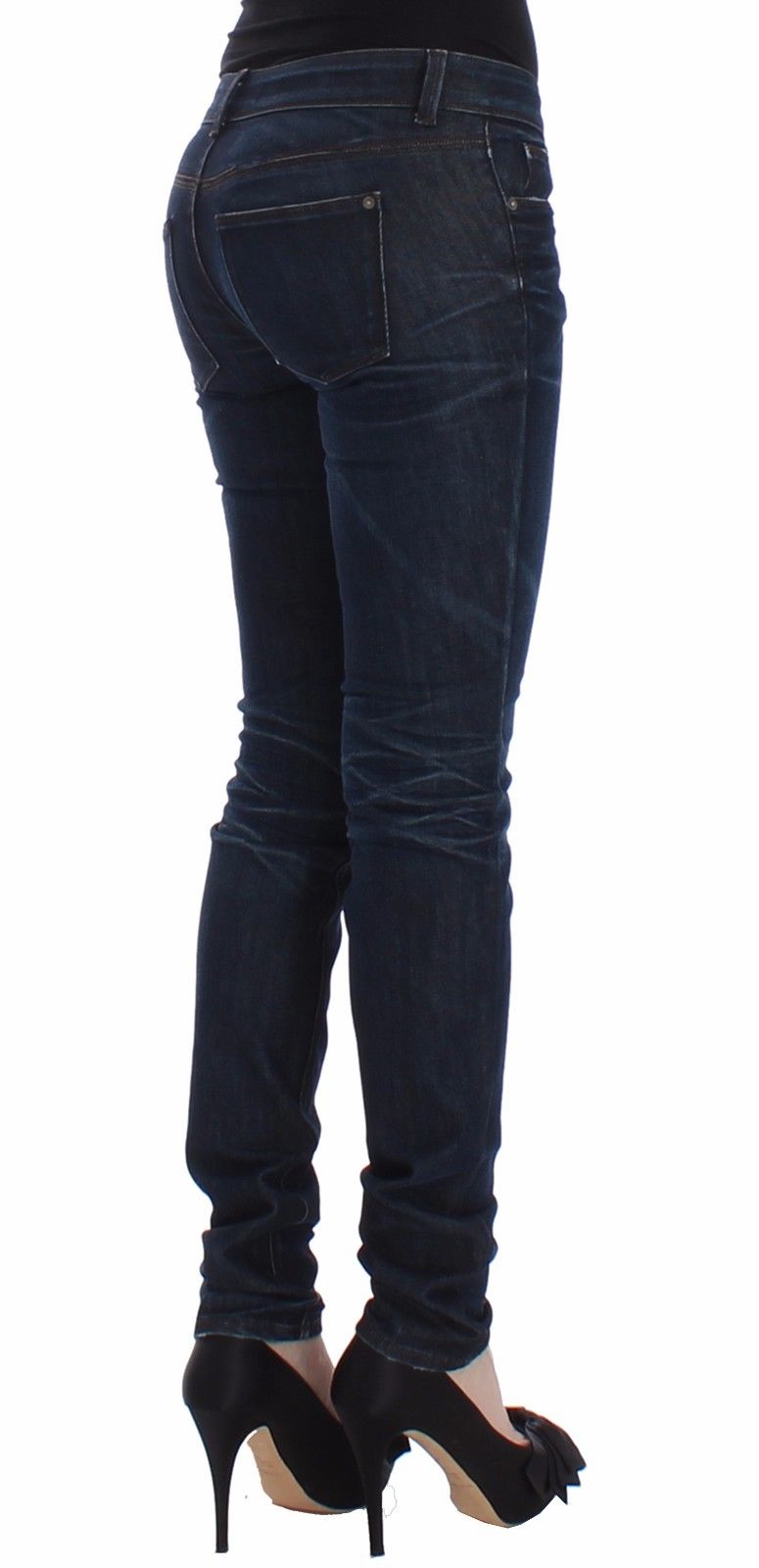 Ermanno Scervino Blue Slim Jeans Denim Pants Skinny Leg Stretch | Regal Royce