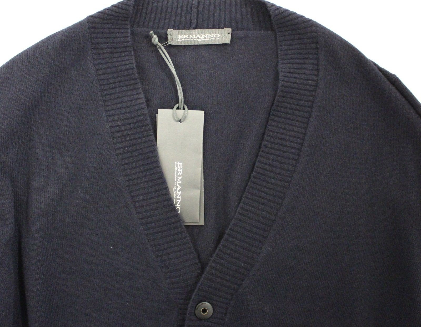Ermanno Scervino Blue Wool Cashmere Cardigan Pullover Sweater | Regal Royce