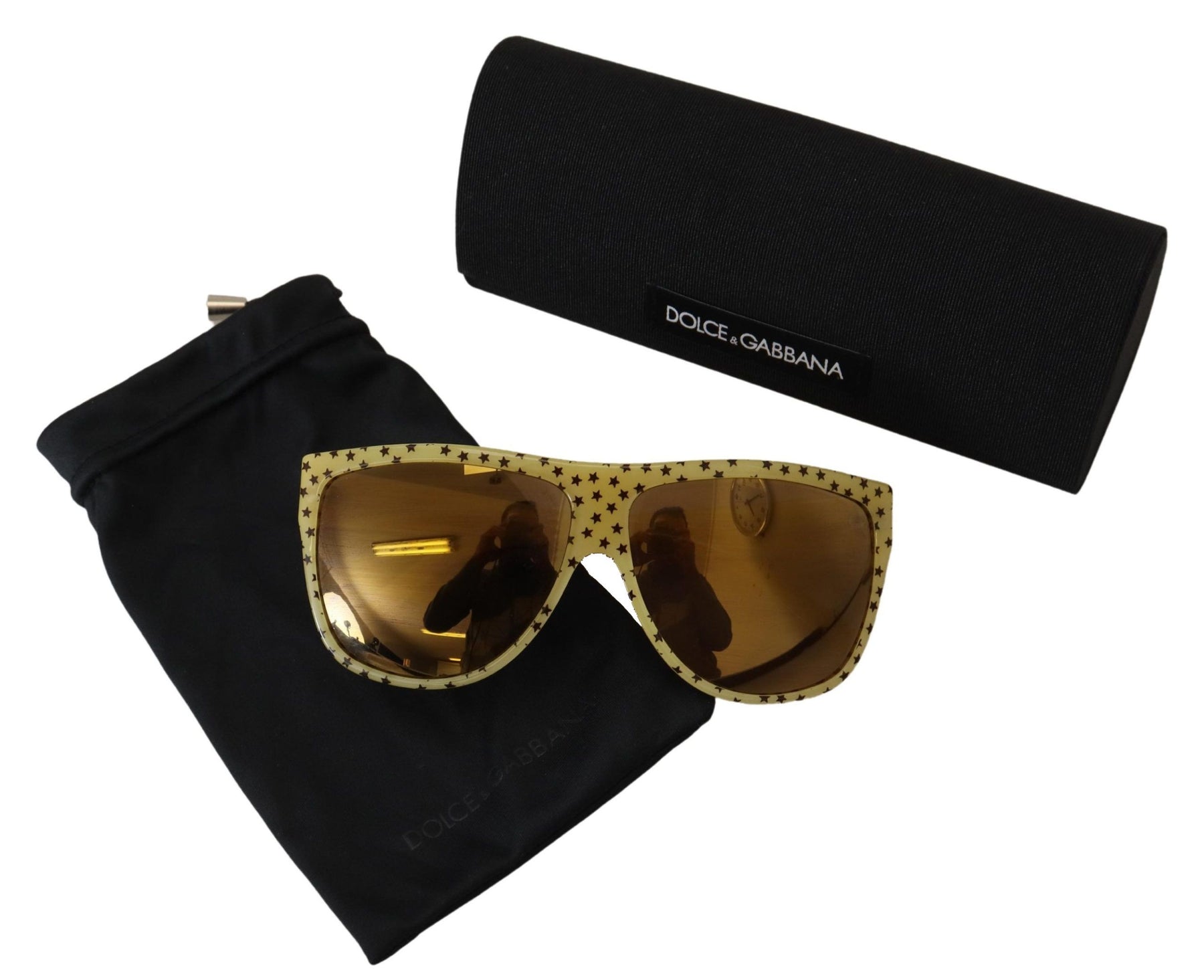 Dolce & Gabbana Yellow Stars Acetate Square Shades DG4125 Sunglasses | Regal Royce