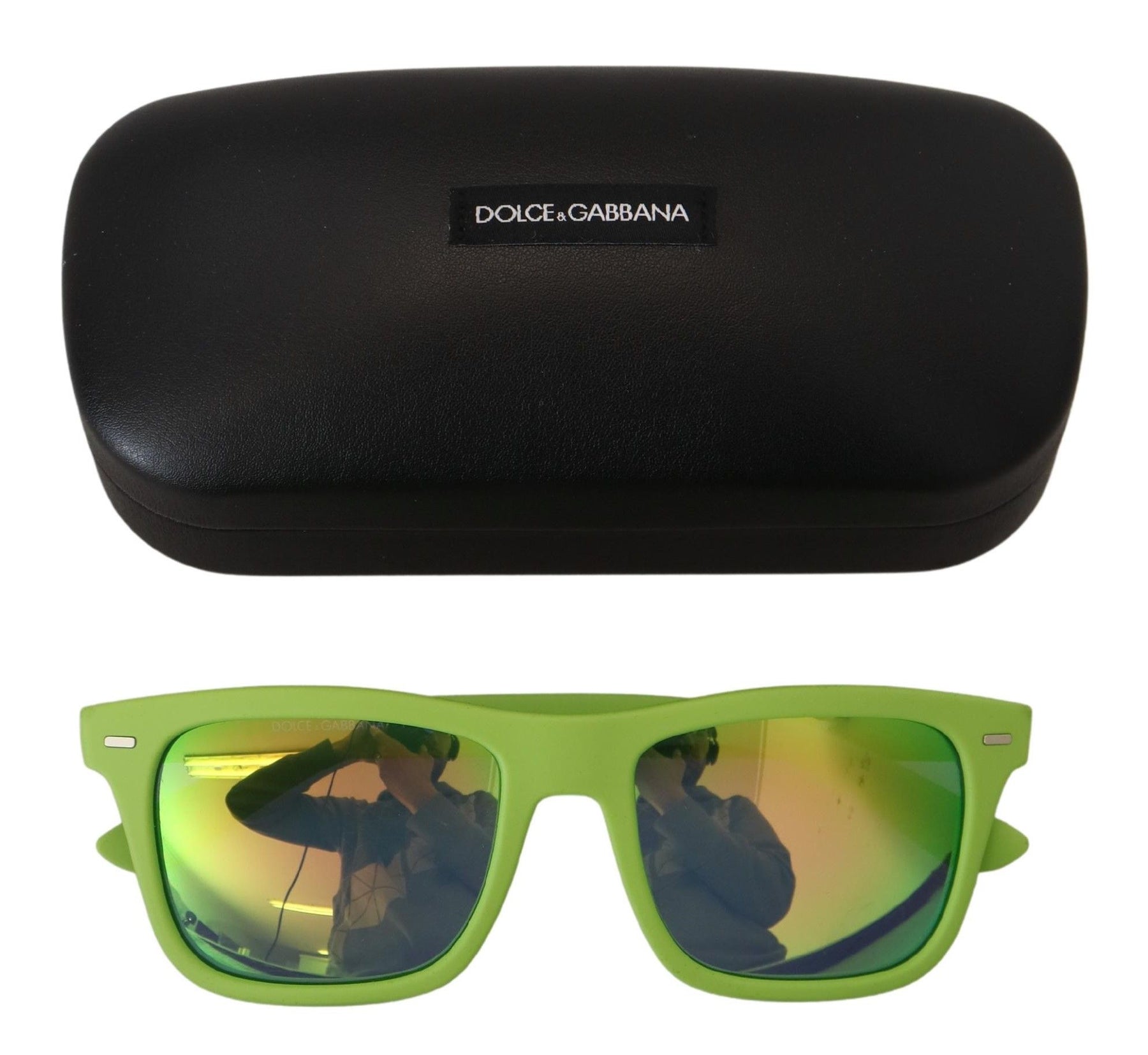 Dolce & Gabbana Green Rubber Full Rim Frame Shades DG6095 Acid Sunglasses | Regal Royce