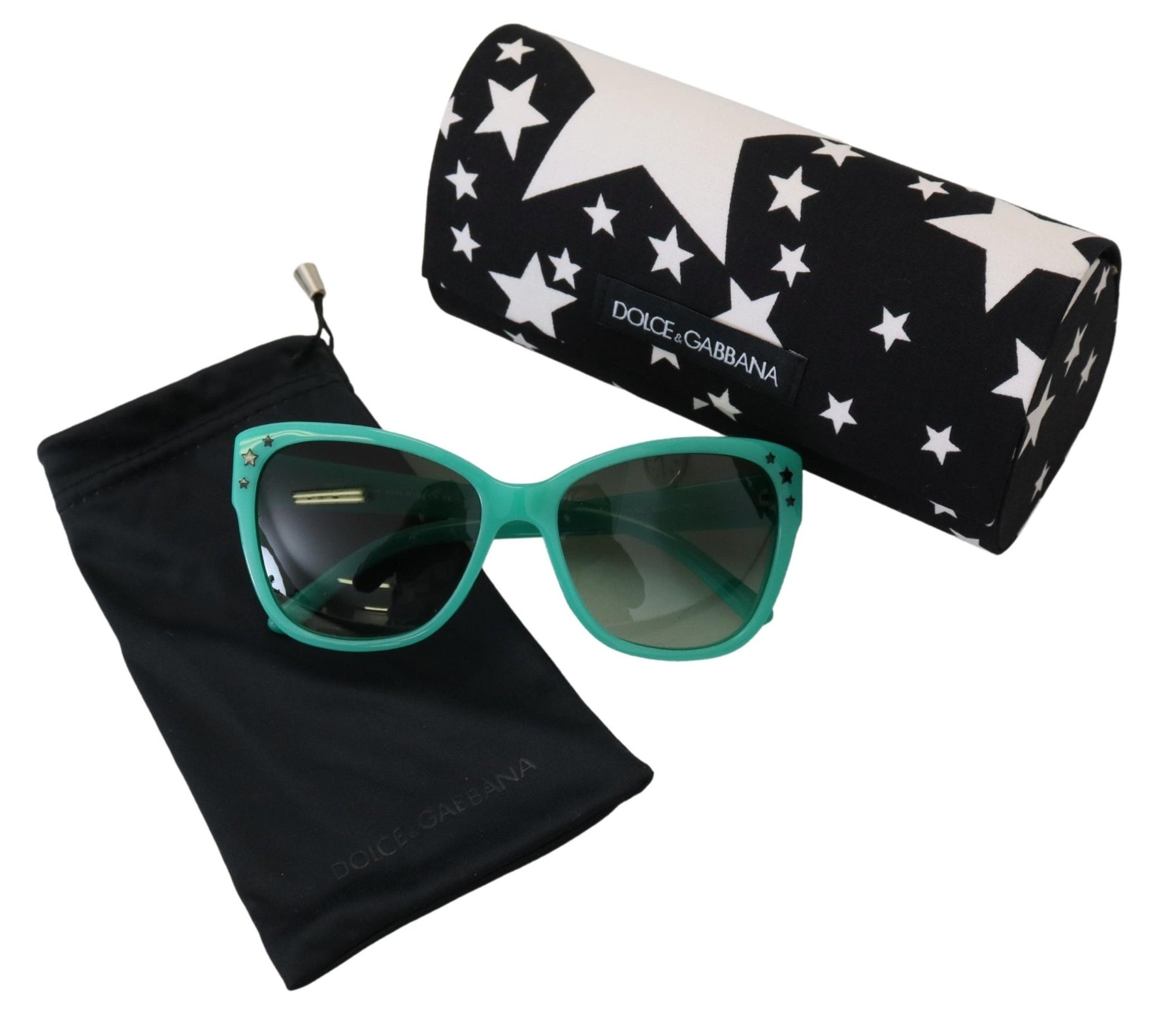 Dolce & Gabbana Green Stars Acetate Square Shades DG4124  Sunglasses | Regal Royce