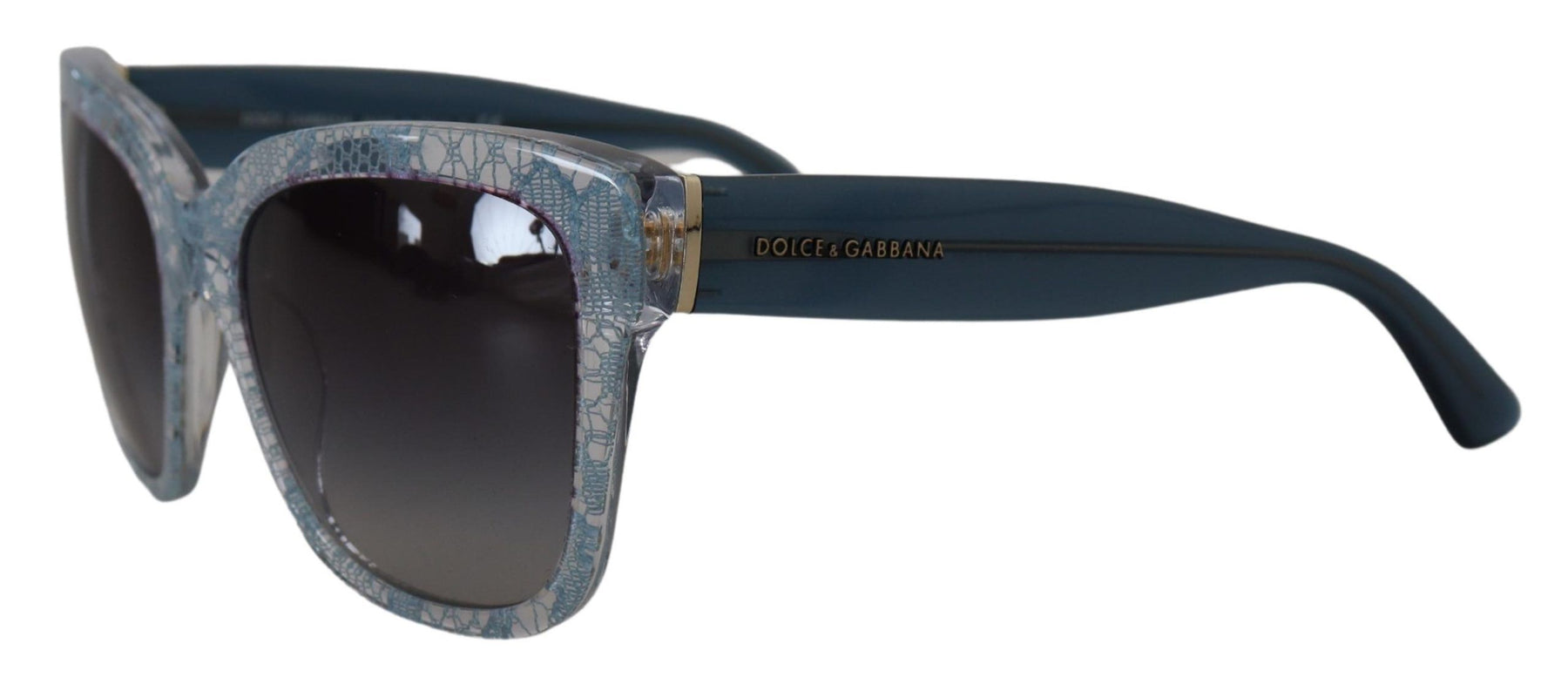 Dolce & Gabbana Blue Lace Acetate Rectangle Shades DG4226 Sunglasses | Regal Royce