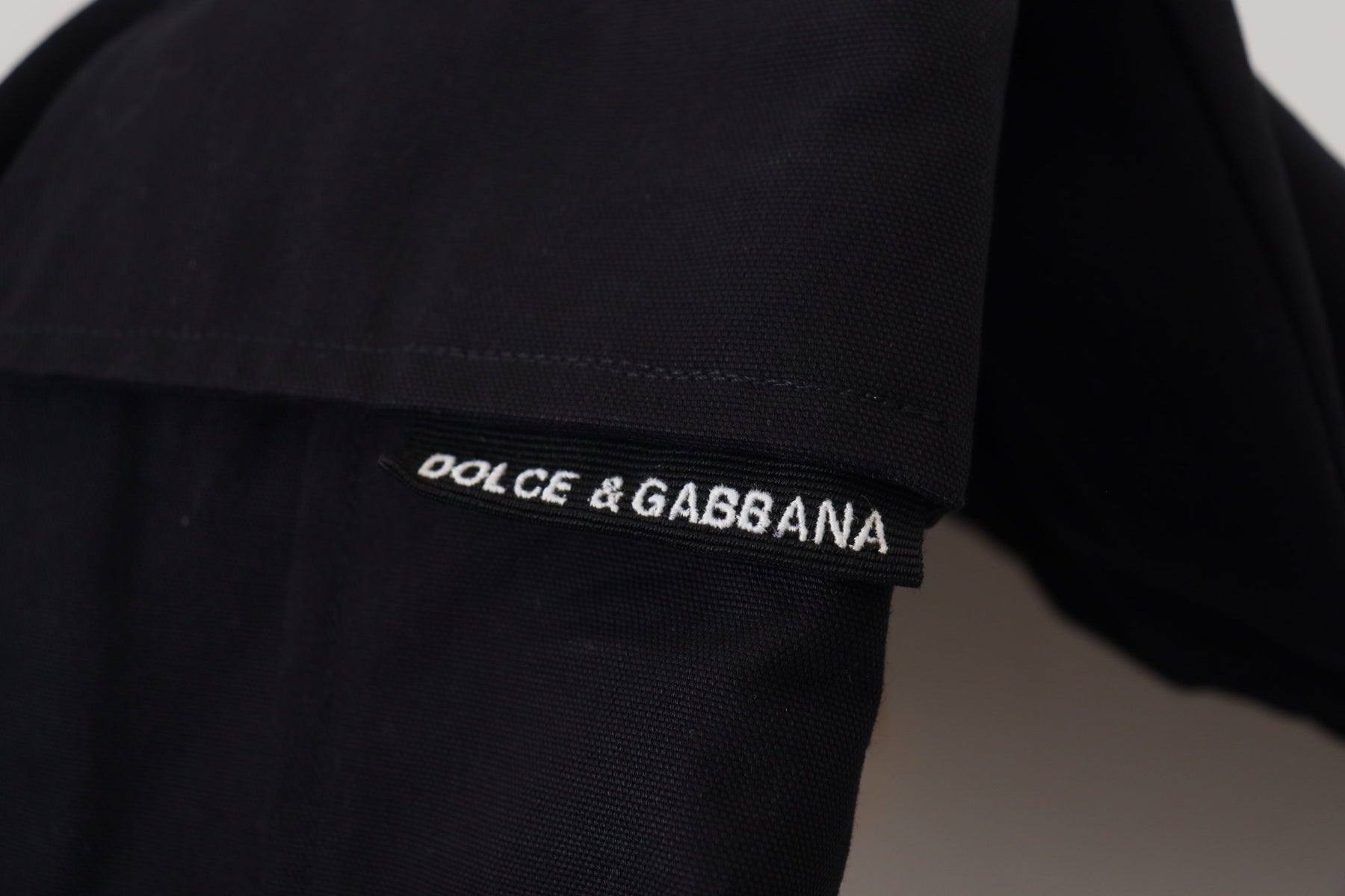 Dolce & Gabbana Black Cotton Bermuda Cargo Shorts | Regal Royce