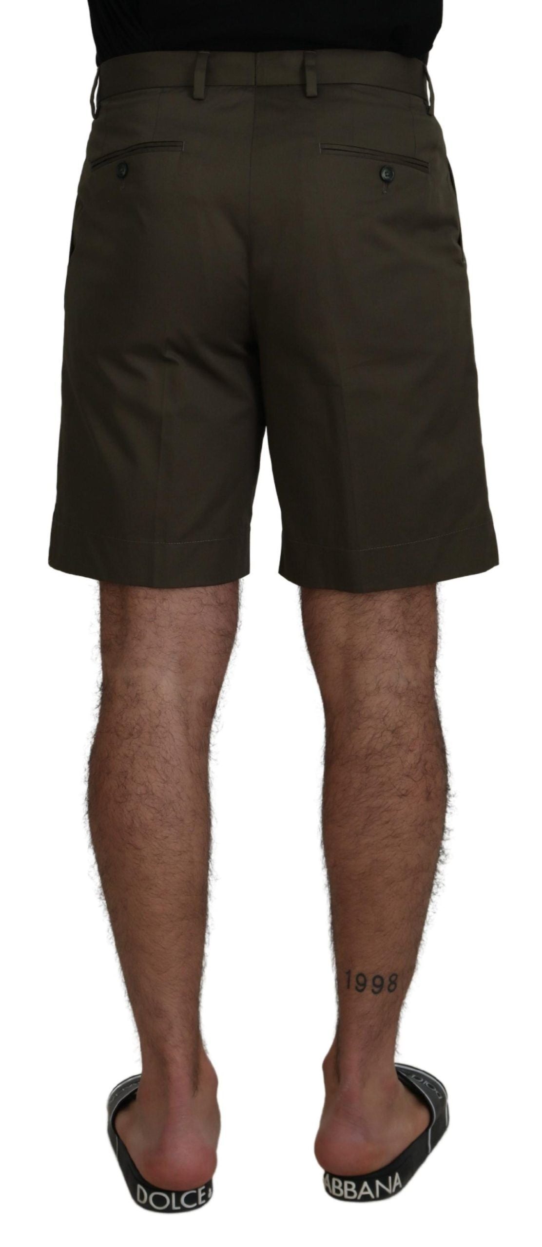 Dolce & Gabbana Green Chinos Cotton Casual Shorts | Regal Royce