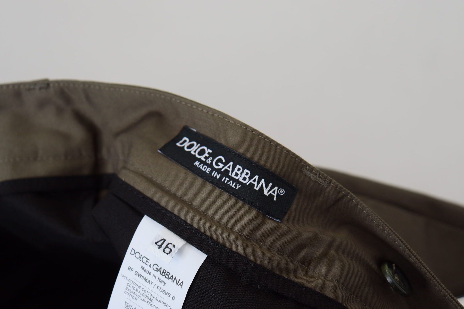Dolce & Gabbana Green Chinos Cotton Casual Shorts | Regal Royce