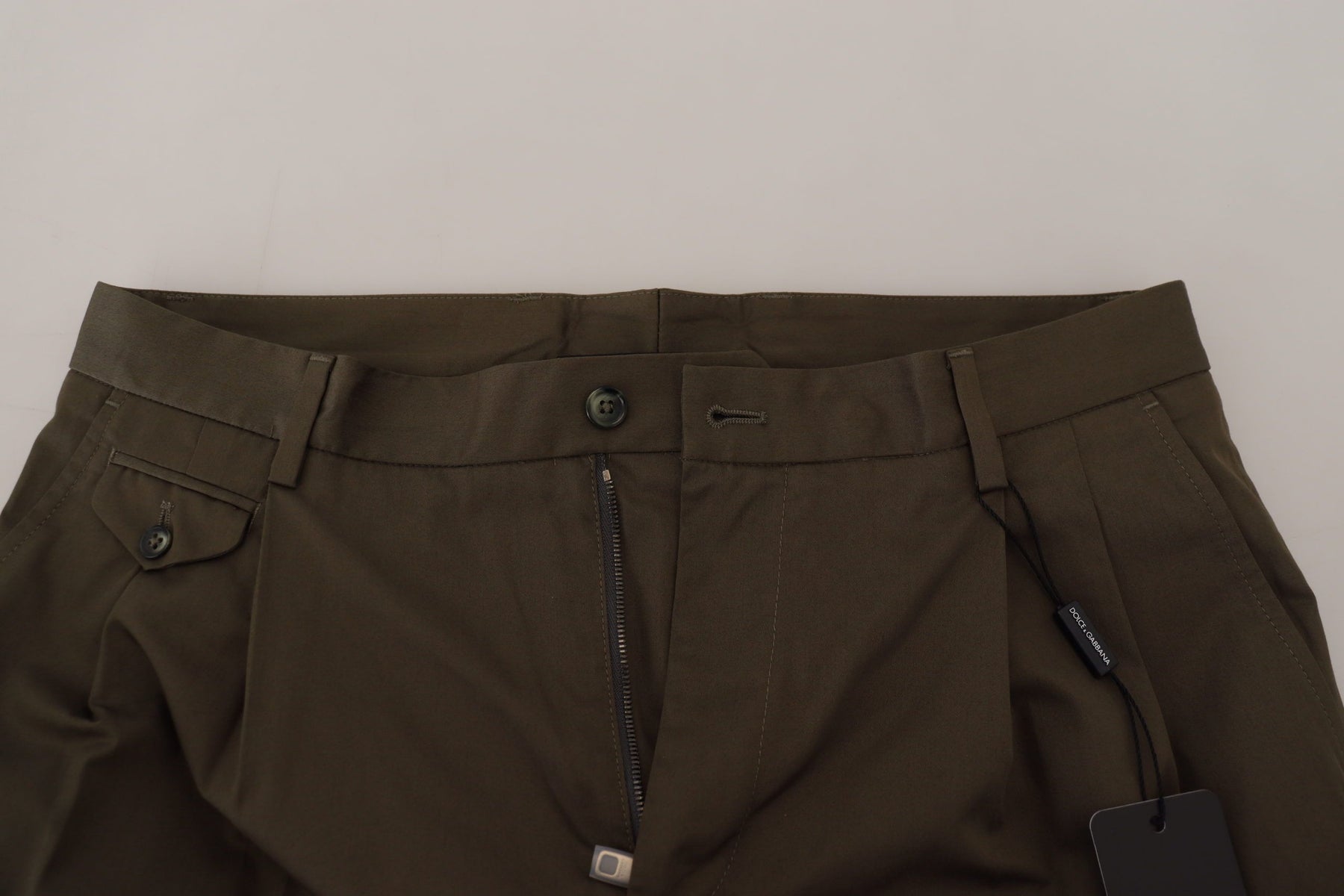 Dolce & Gabbana Green Chinos Cotton Casual Shorts | Regal Royce