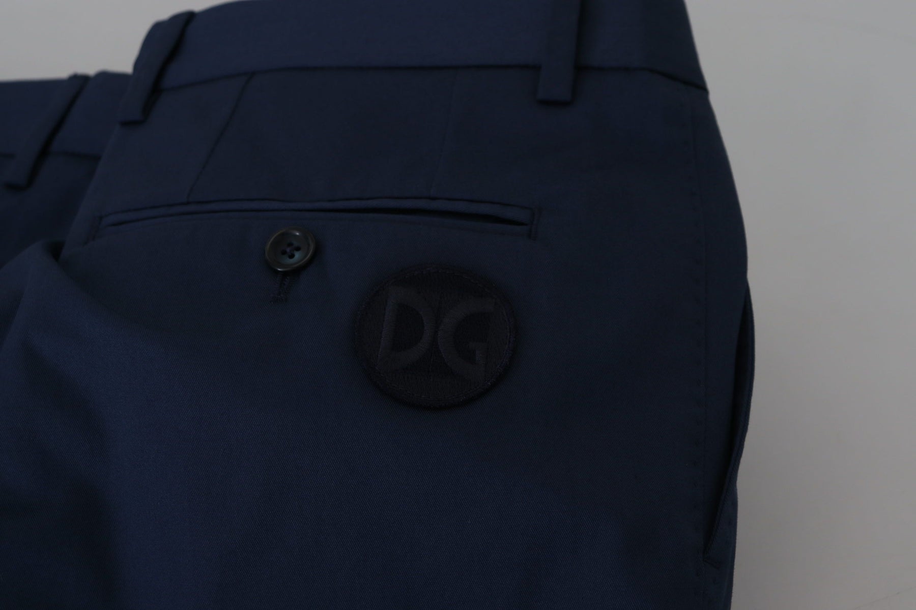 Dolce & Gabbana Blue Chinos Cotton Stretch Casual Shorts | Regal Royce