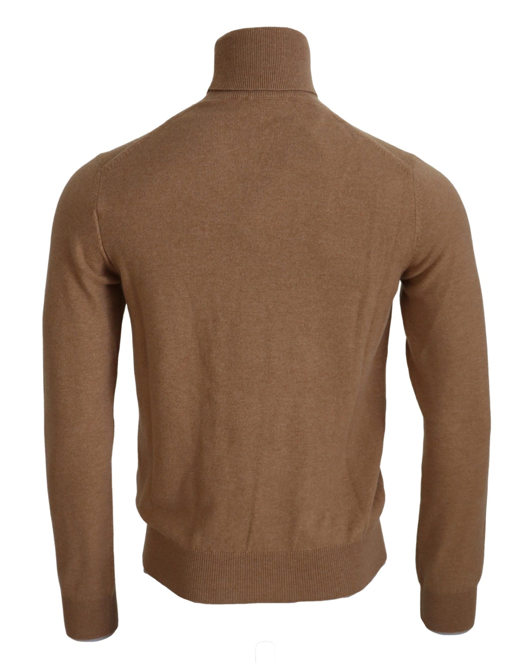 Dolce & Gabbana Beige Cashmere Turtleneck Pullover Sweater | Regal Royce