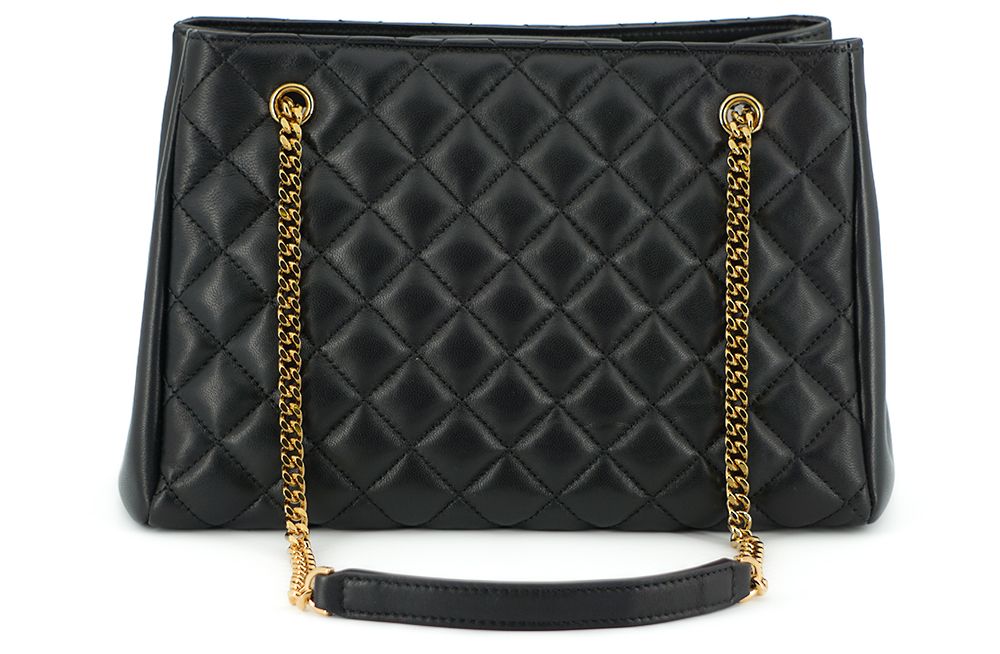 Versace Black Quilted Nappa Leather Medusa Tote Handbag | Regal Royce