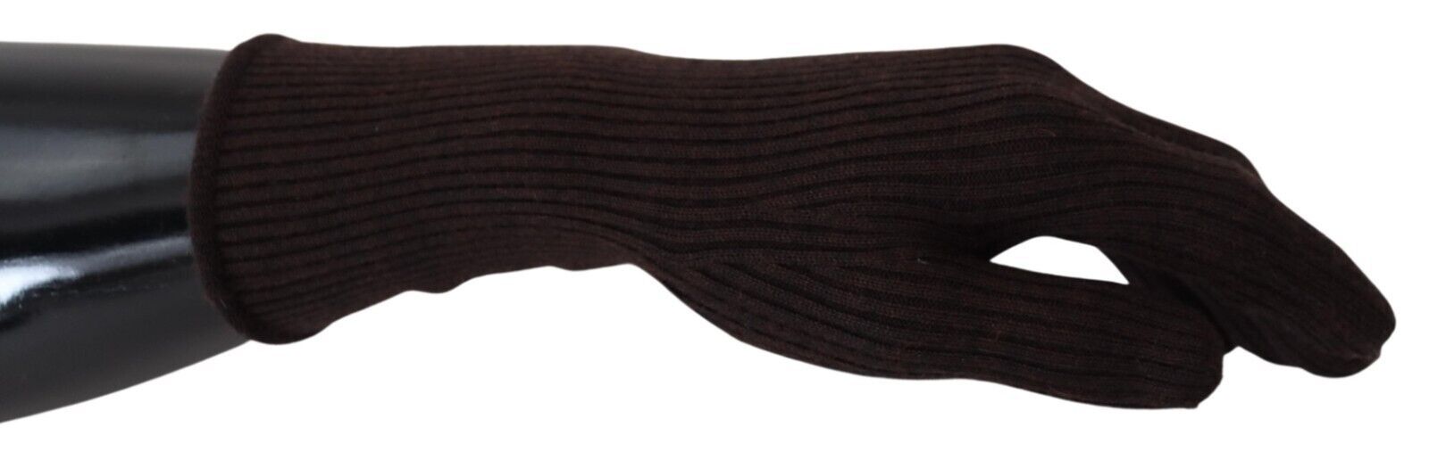 Dolce & Gabbana Brown Cashmere Silk Hands Mitten Mens Gloves | Regal Royce