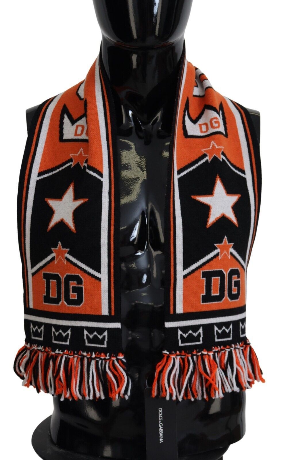 Dolce & Gabbana Multicolor DG Logo Printed Men Neck Wrap Shawl Scarf | Regal Royce