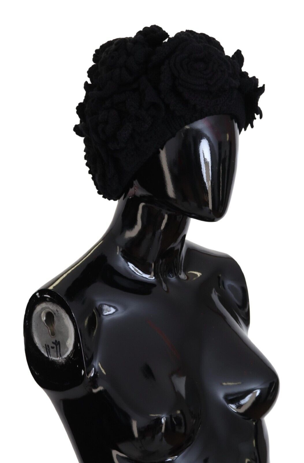 Dolce & Gabbana Black Wool Knit Winter Beanie Hat | Regal Royce