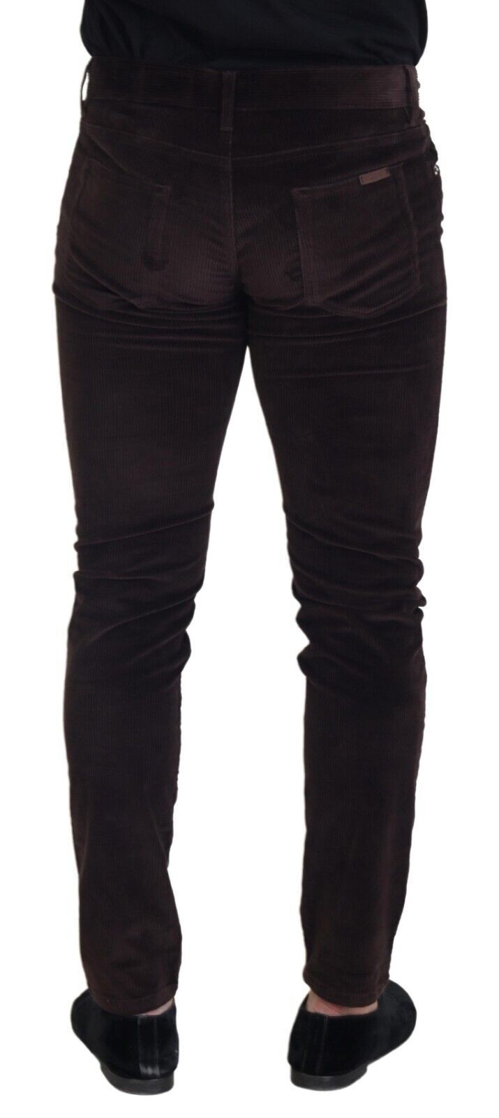 Dolce & Gabbana Brown Corduroy Men Casual Trouser Pants | Regal Royce