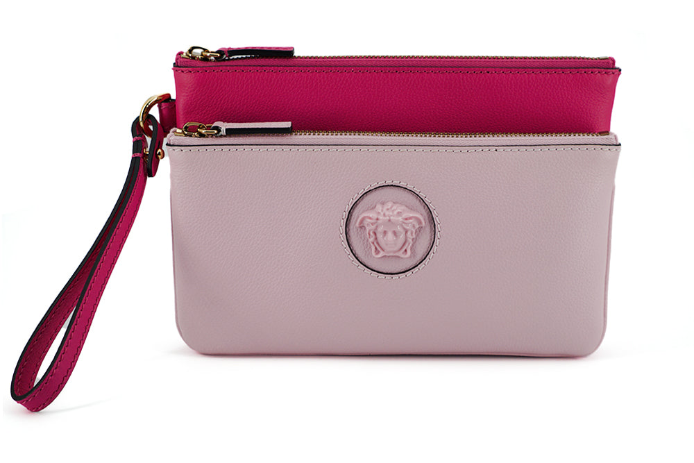 Versace Pink Calf Leather Pouch Bag | Regal Royce