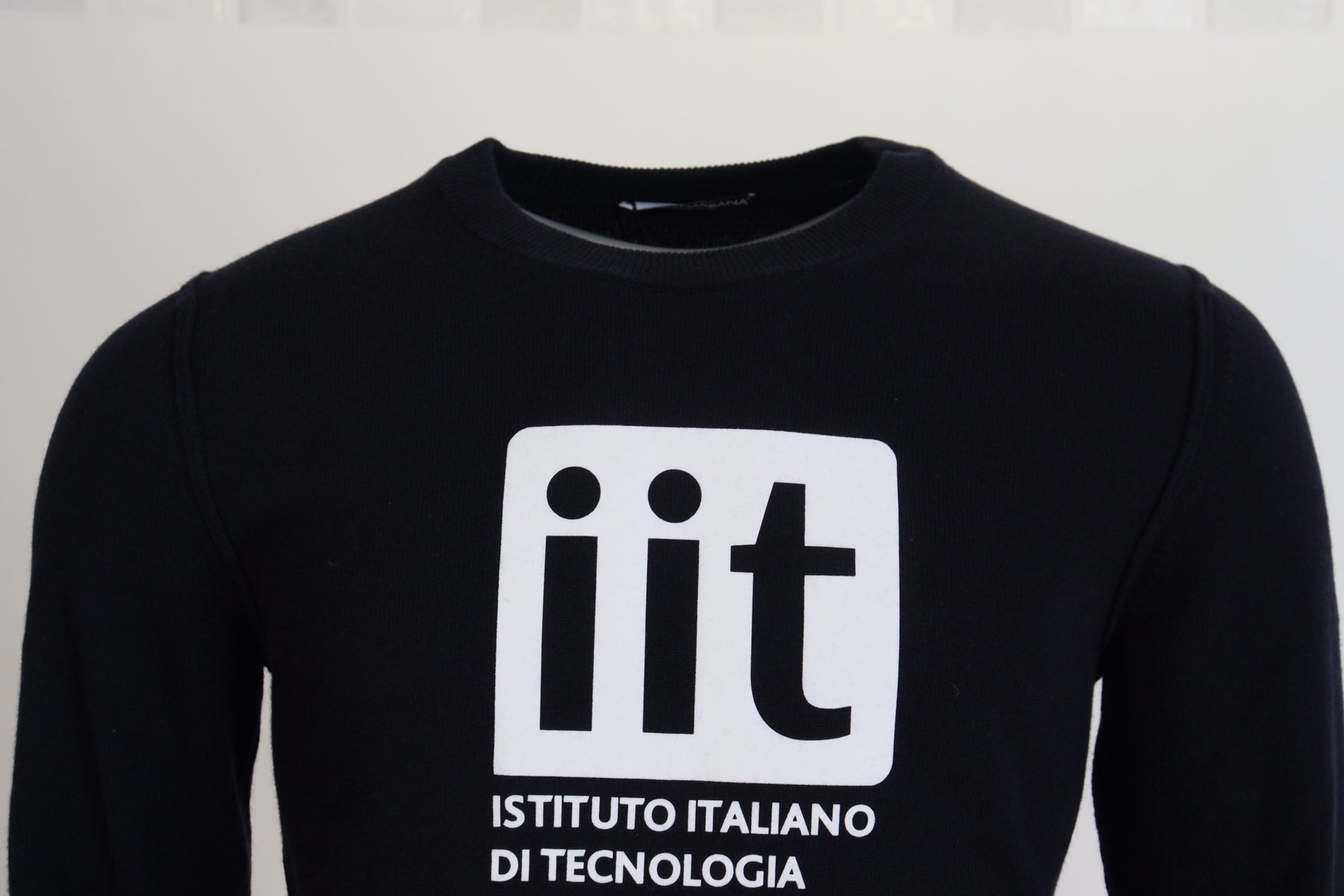 Dolce & Gabbana Blue Cashmere iit Print Pullover Sweater | Regal Royce