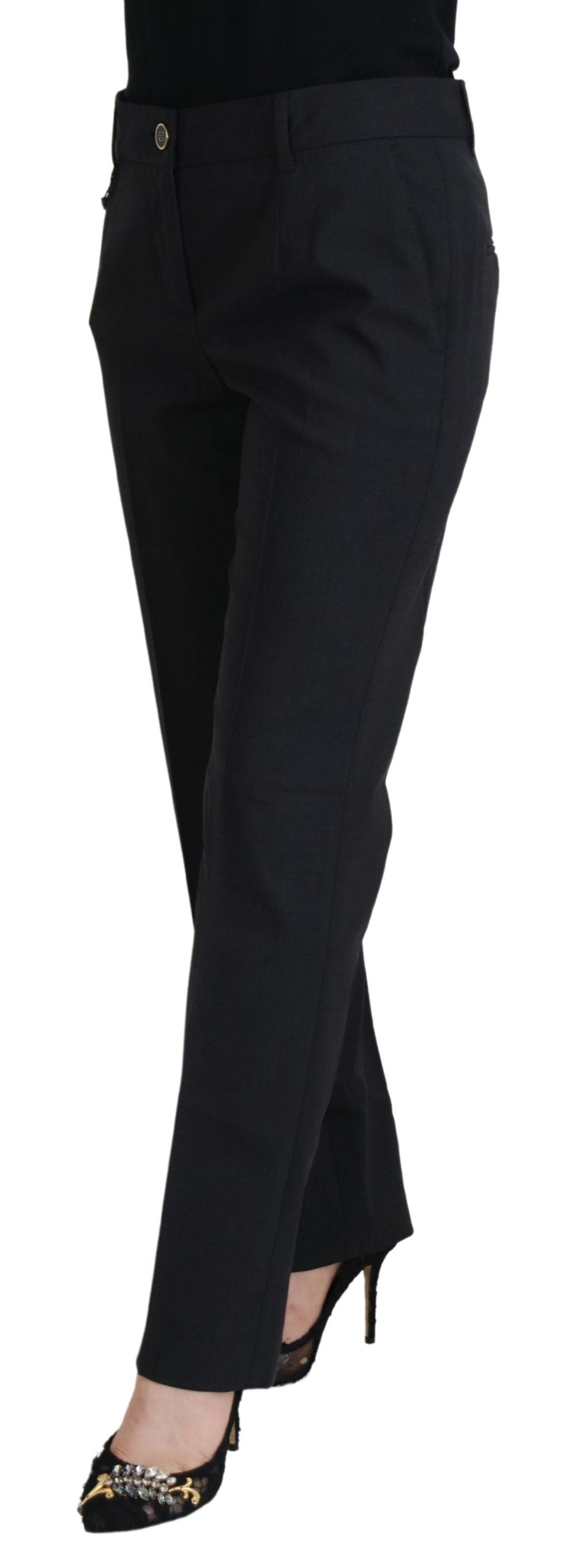 Dolce & Gabbana Grey Women Formal Tapered Pants | Regal Royce