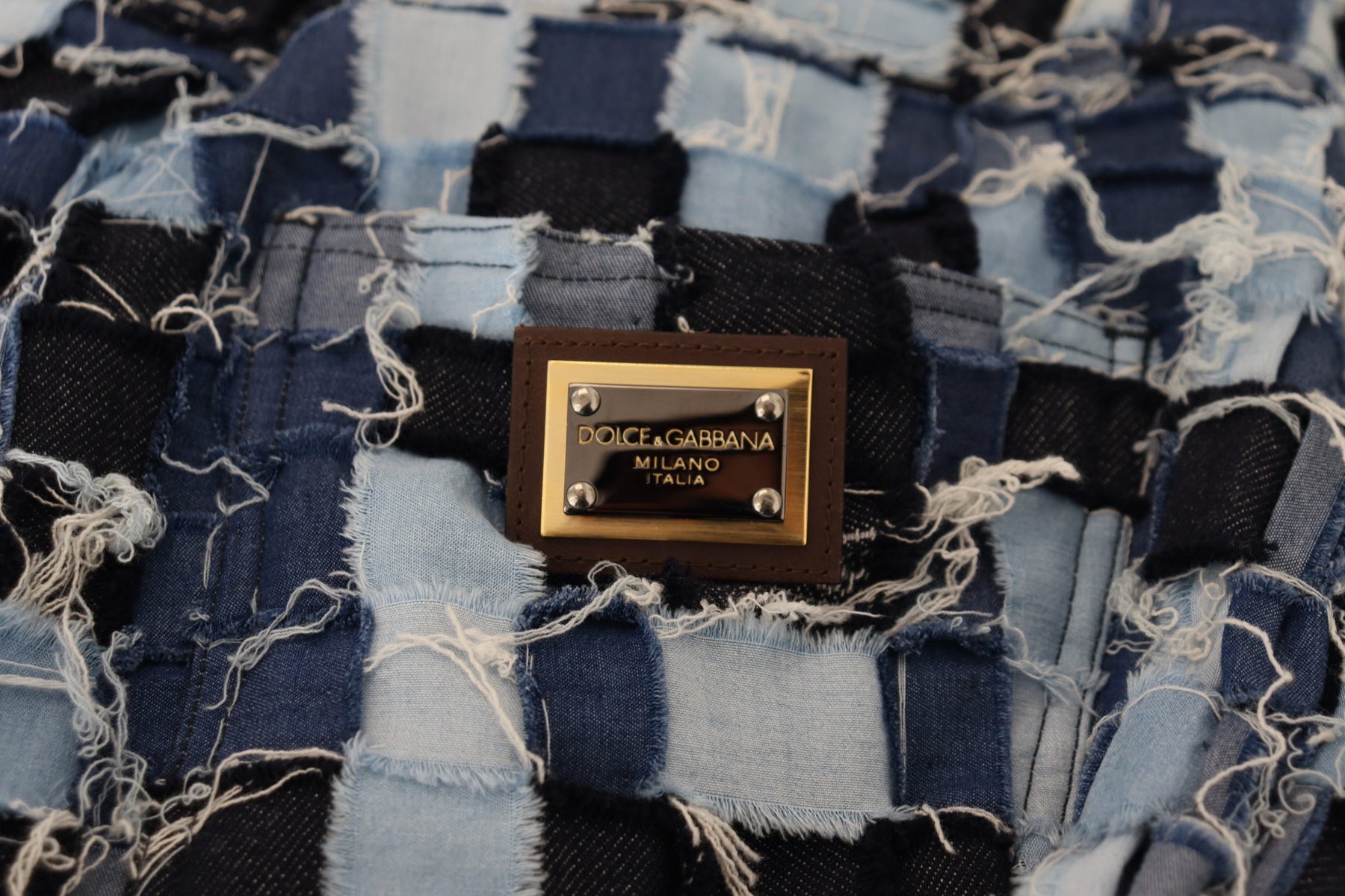 Dolce & Gabbana Multicolor Patchwork Cotton Denim Jeans | Regal Royce