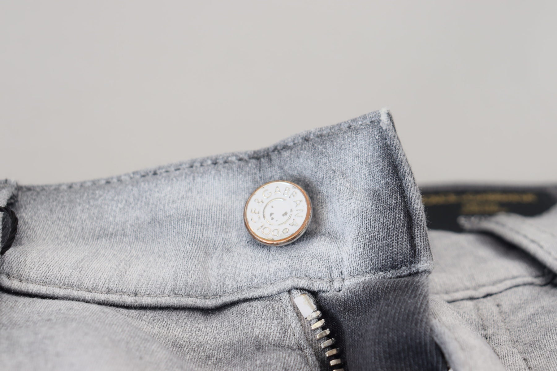 Dolce & Gabbana Gray Washed Skinny Men Denim Jeans | Regal Royce