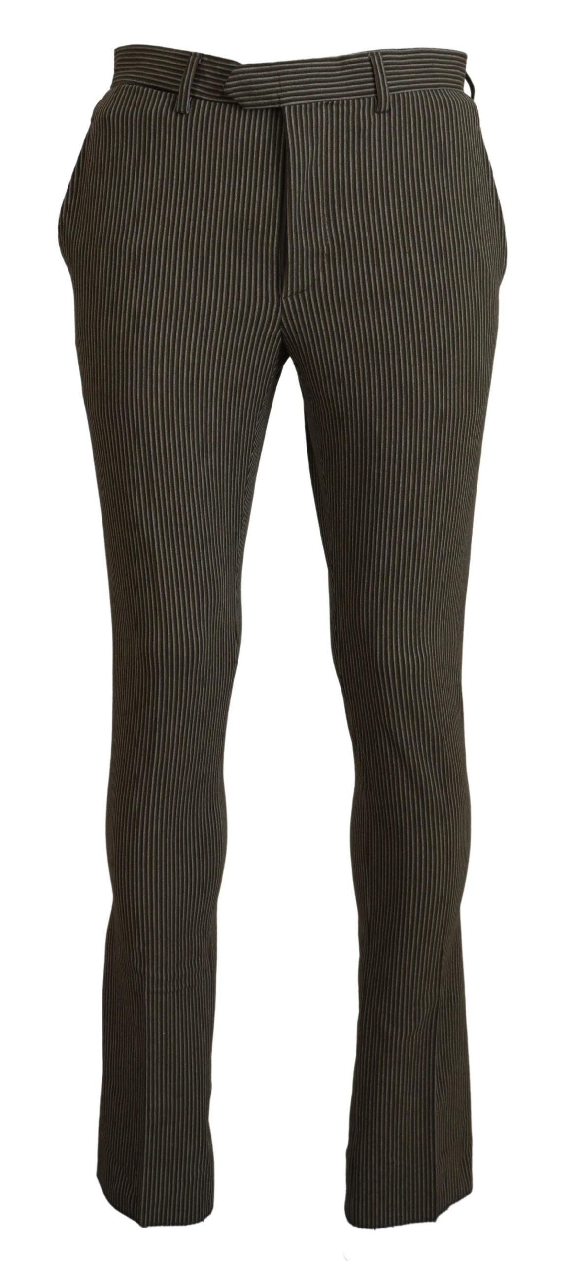 BENCIVENGA Multicolor Striped Pure Cotton Men Pants | Regal Royce