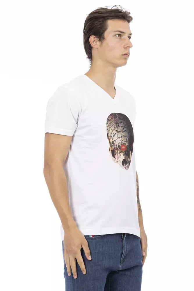 Trussardi Action White Cotton Men's T-Shirt | Regal Royce