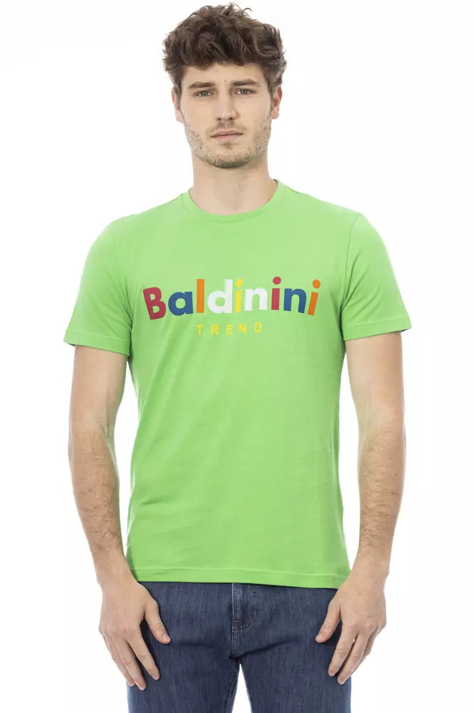 Baldinini Trend Green Cotton T-Shirt