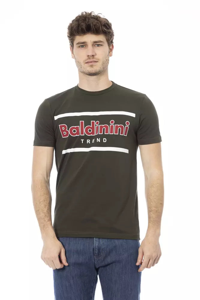 Baldinini Trend Green Cotton T-Shirt
