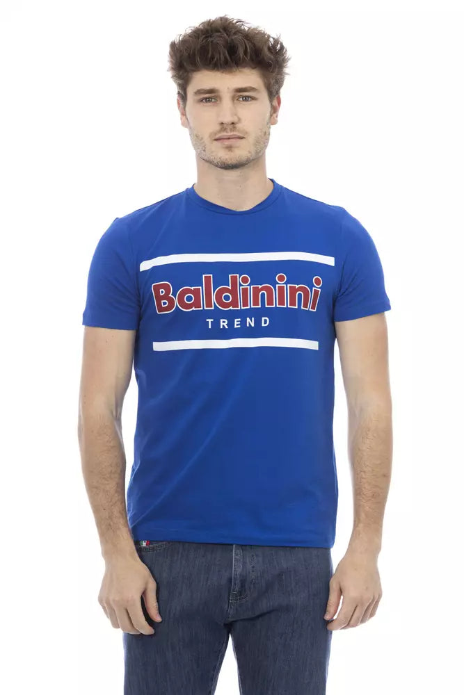 Baldinini Trend Blue Cotton T-Shirt