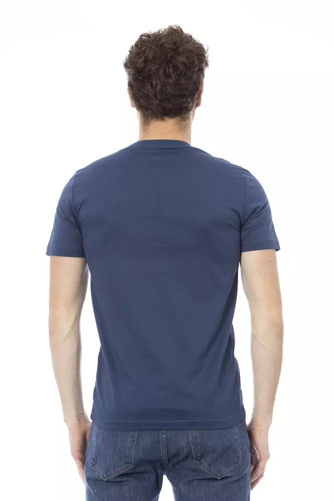 Baldinini Trend Blue Cotton T-Shirt