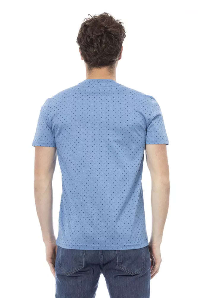 Baldinini Trend Light Blue Cotton T-Shirt