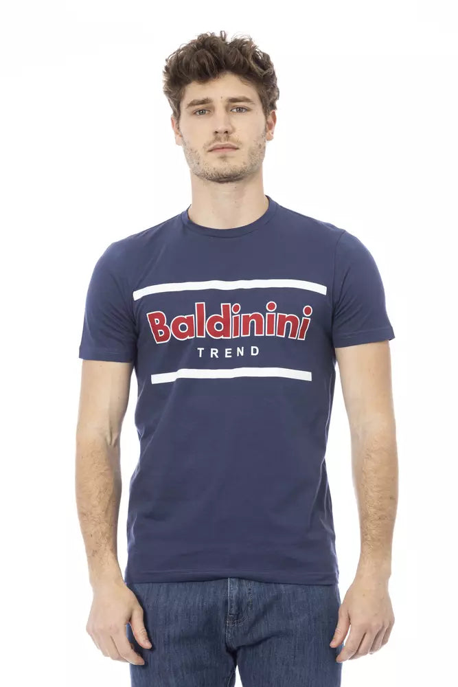 Baldinini Trend Blue Cotton T-Shirt